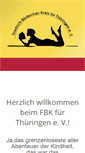 Mobile Screenshot of fbk-thueringen.de
